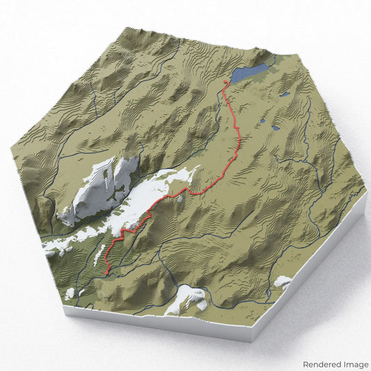 Clouds Rest Trail 3D Map