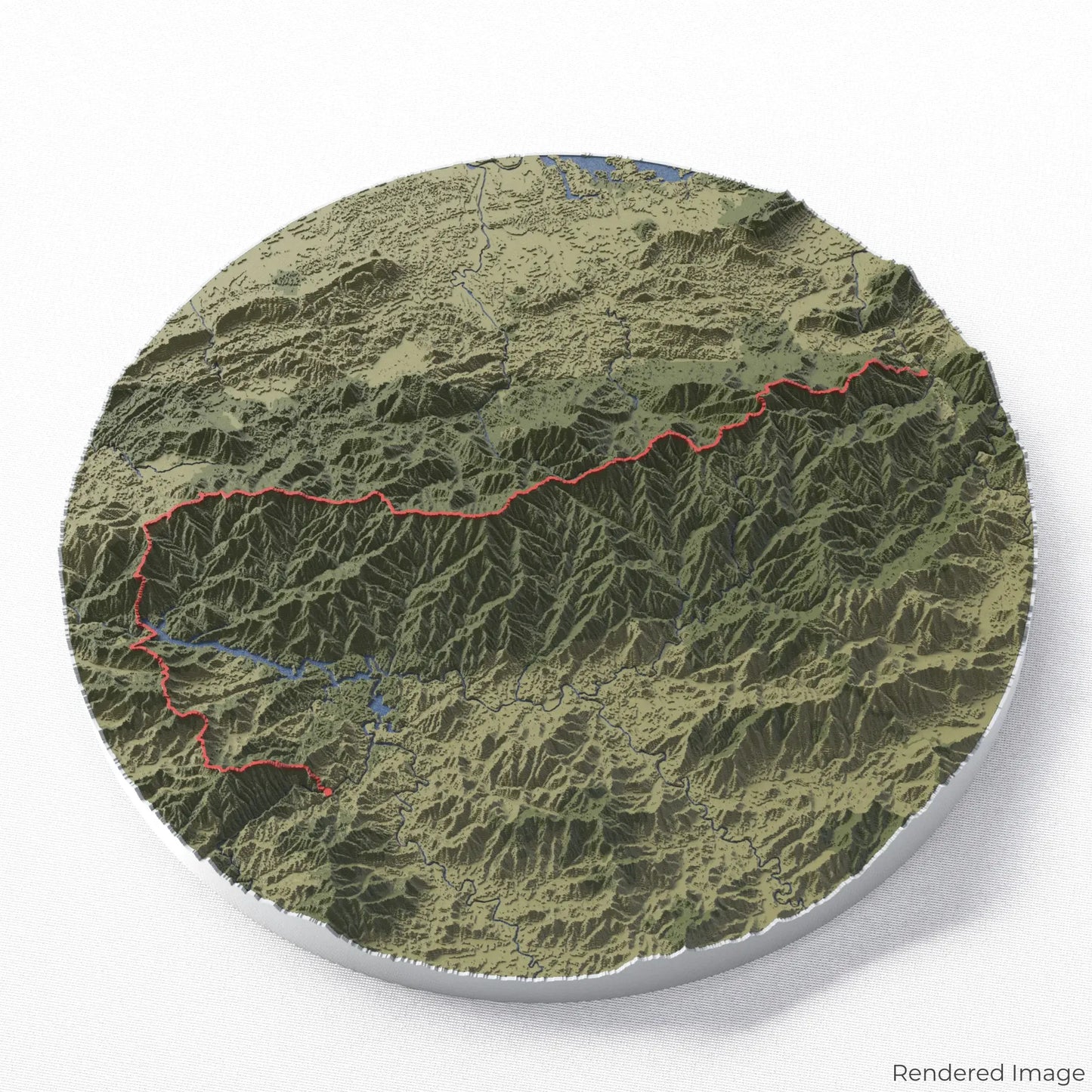 Appalachian Trail - Great Smoky Mountains 3D Map