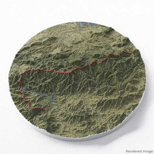 Appalachian Trail - Great Smoky Mountains 3D Map