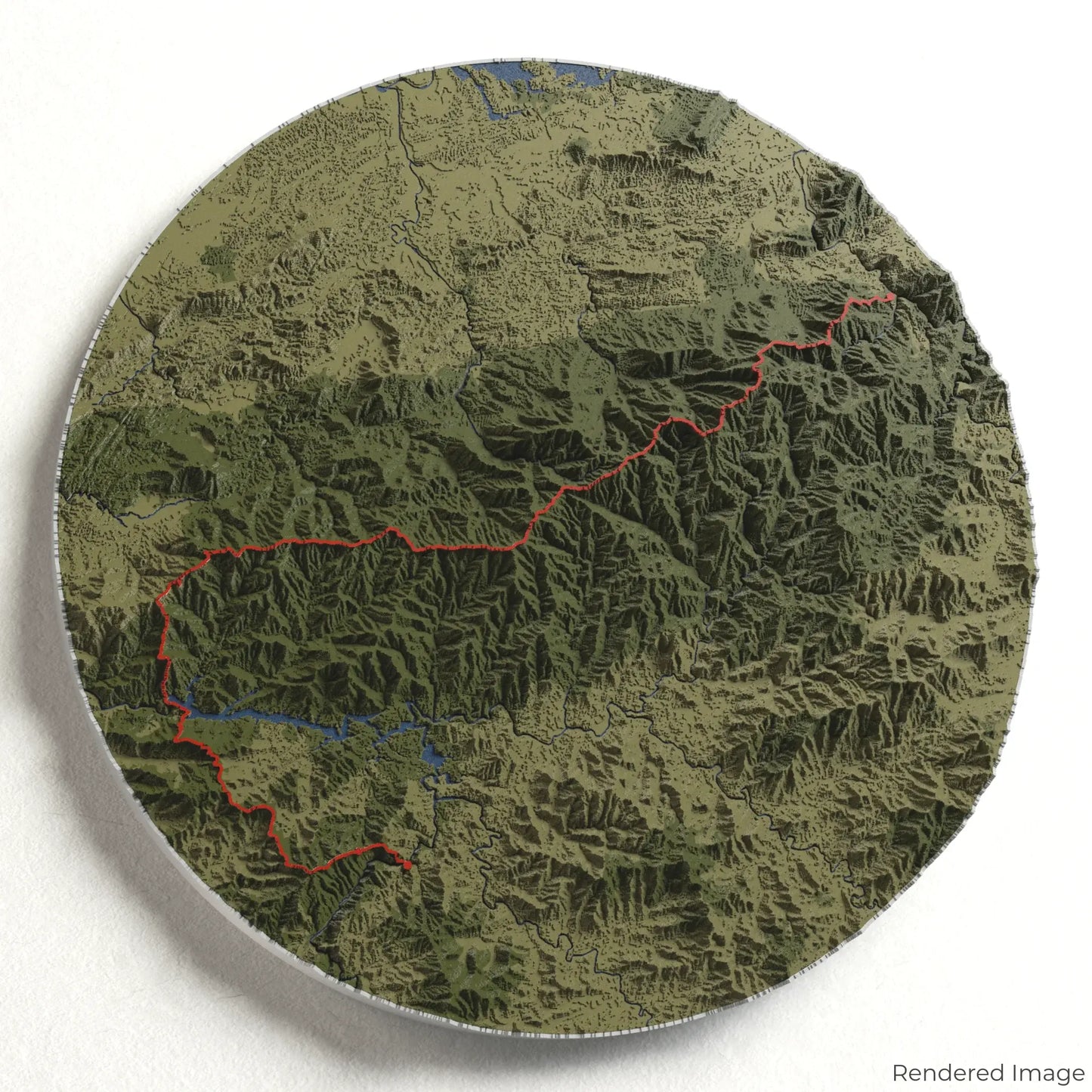 Appalachian Trail - Great Smoky Mountains 3D Map