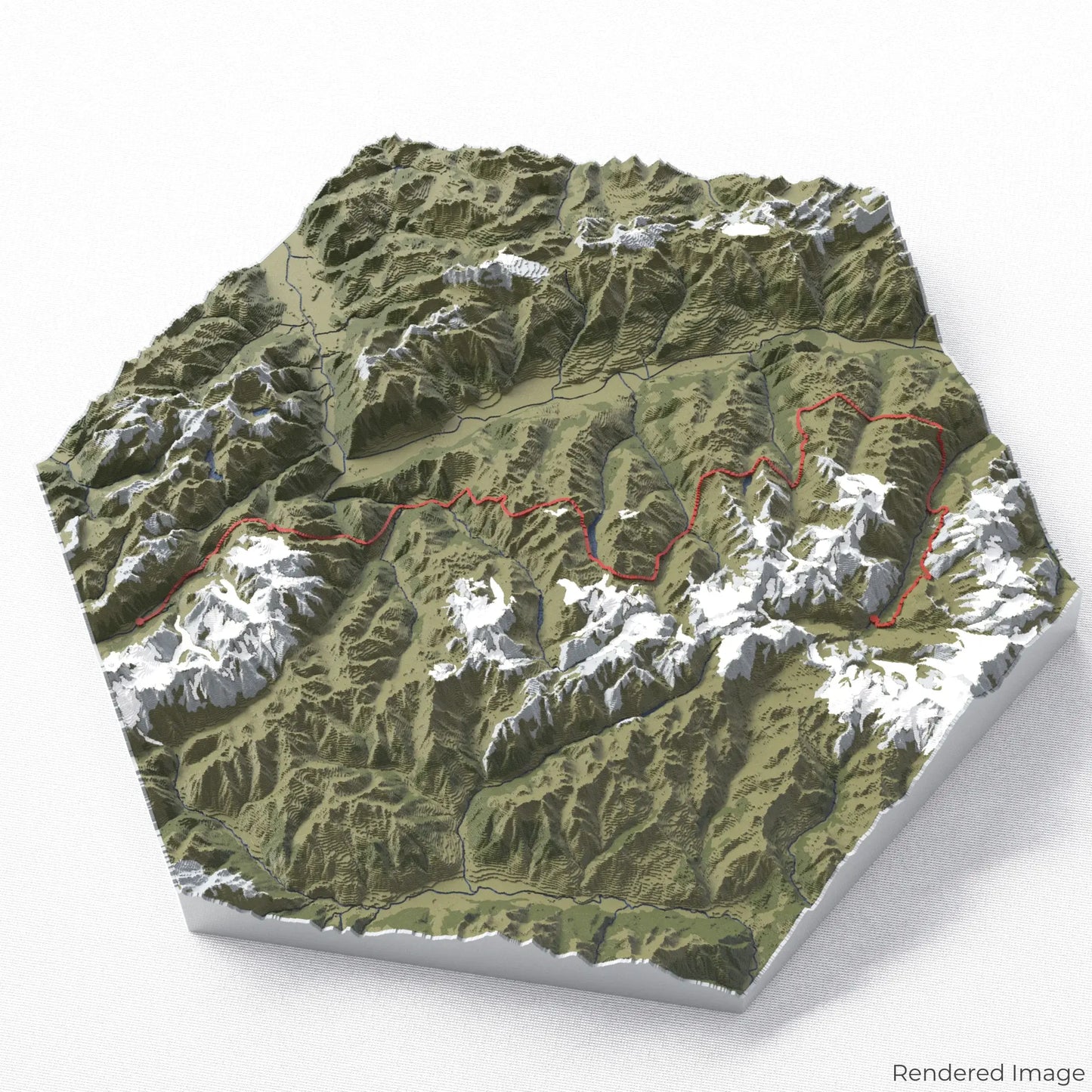 Haute Route 3D Map