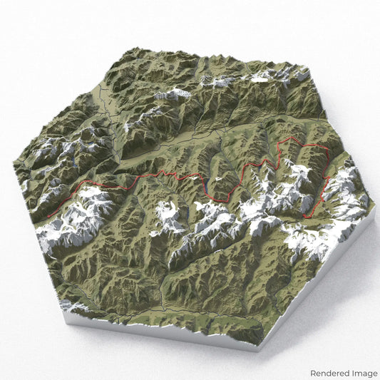 Haute Route 3D Map