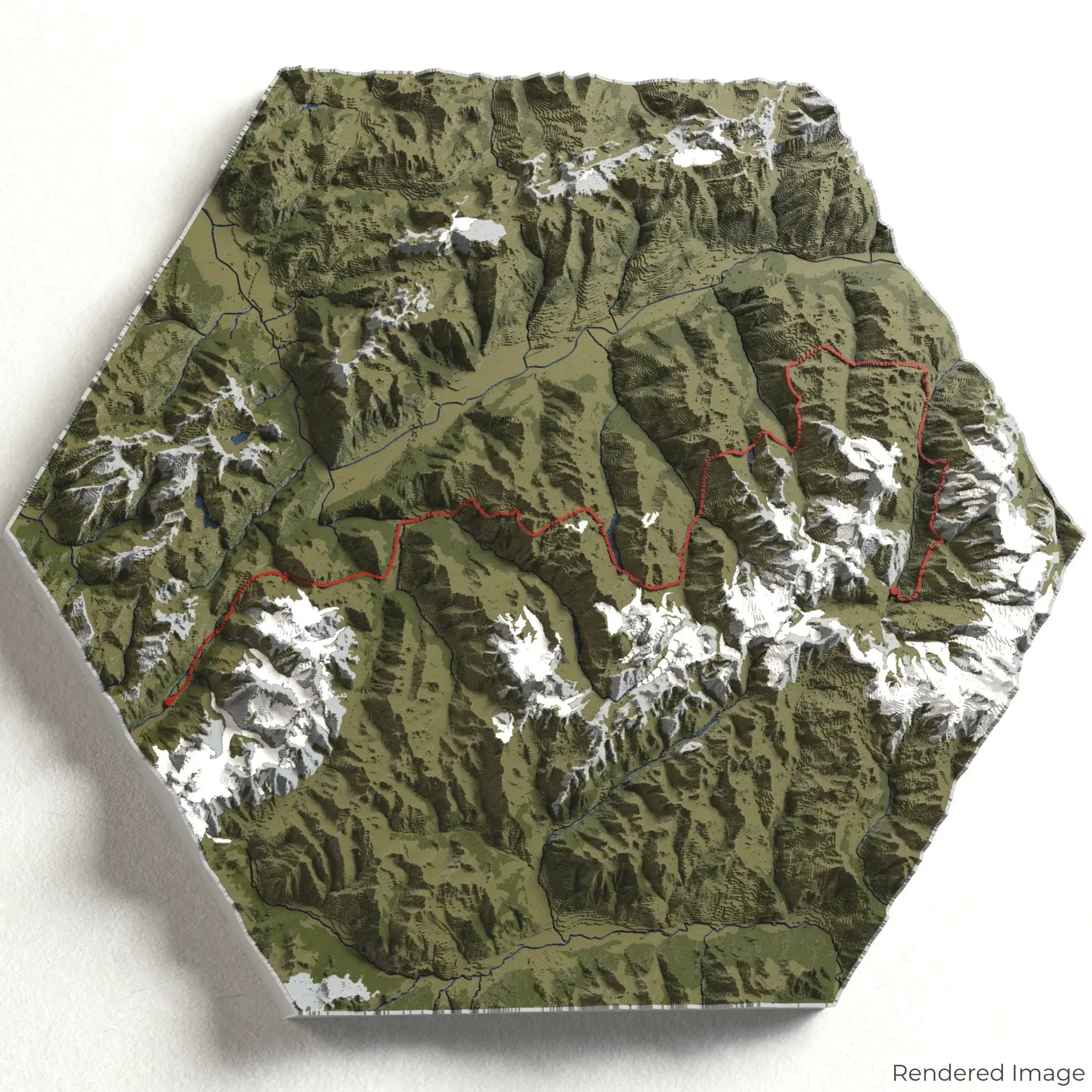 Haute Route 3D Map