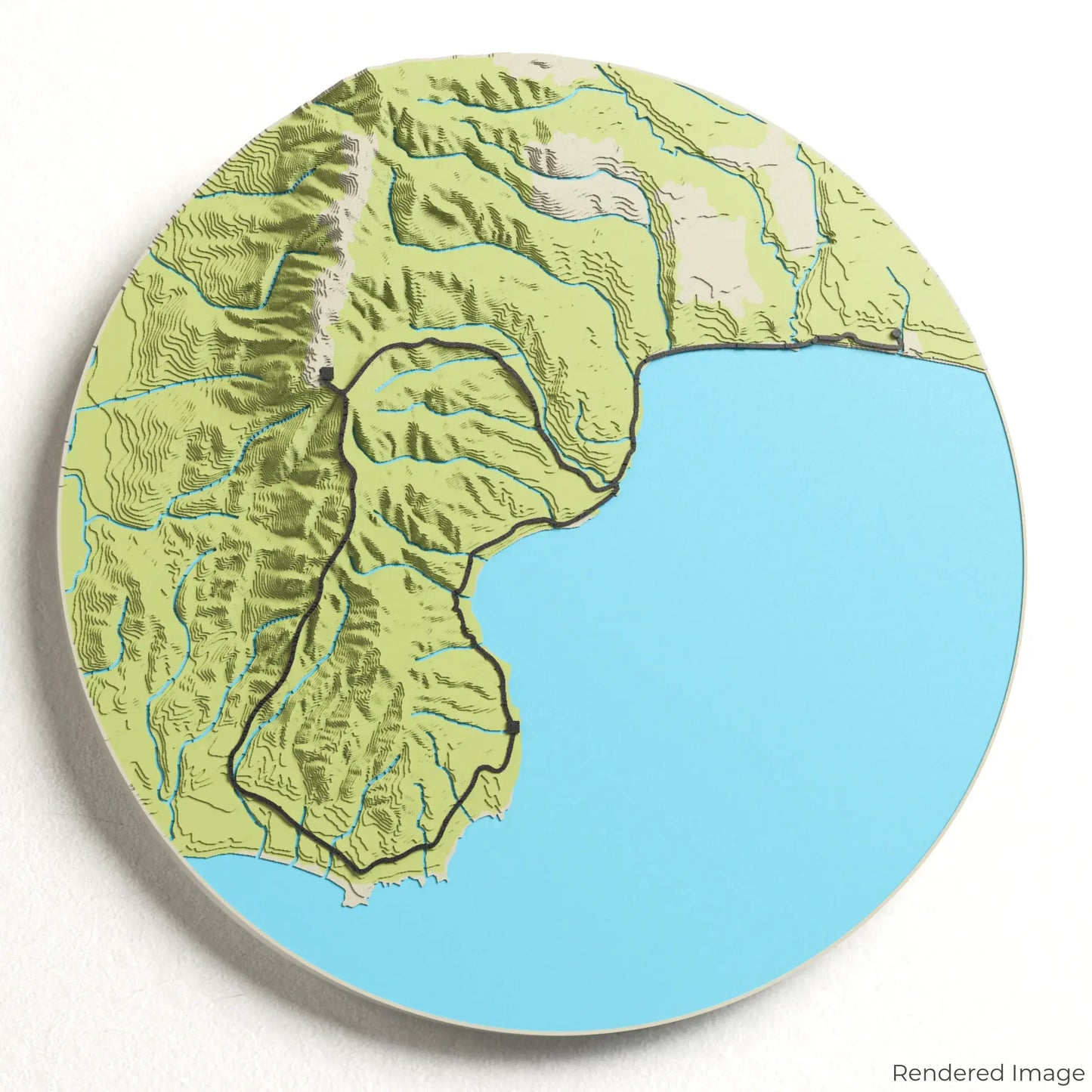 Hump Ridge Track 3D Map