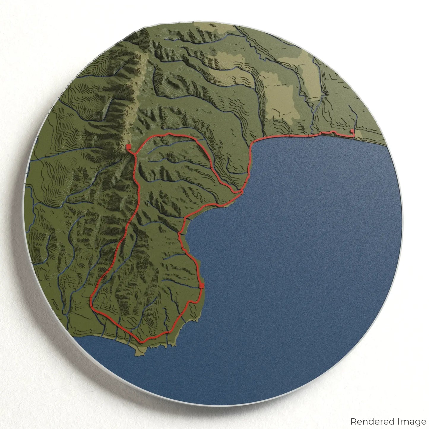 Hump Ridge Track 3D Map