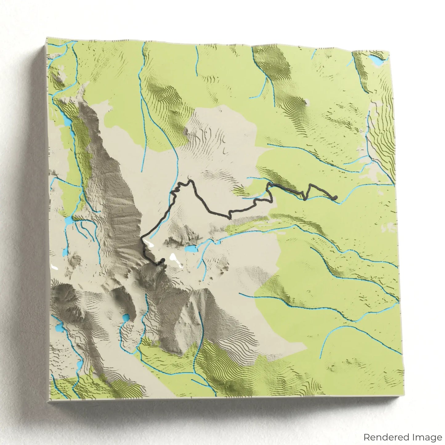 Longs Peak Trail 3D Map