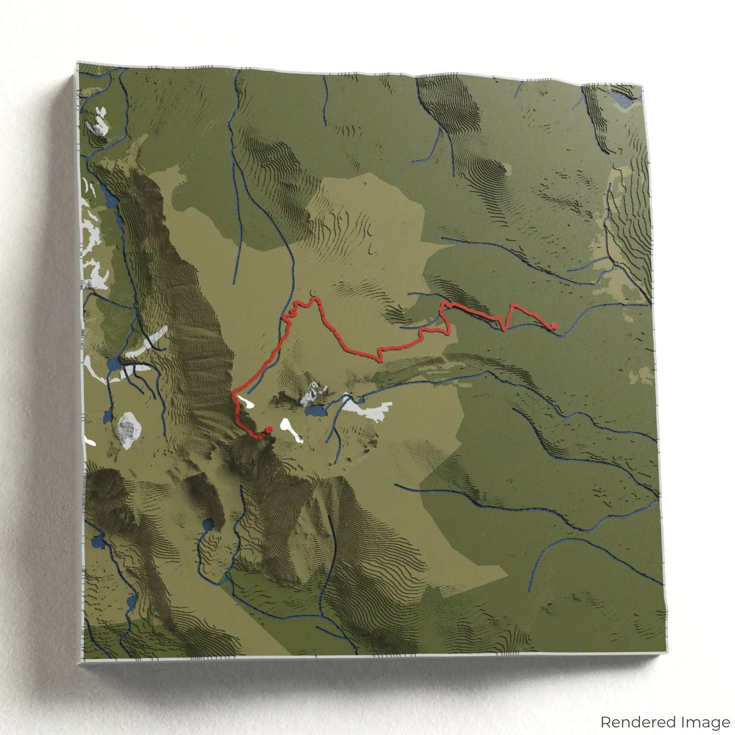 Longs Peak Trail 3D Map