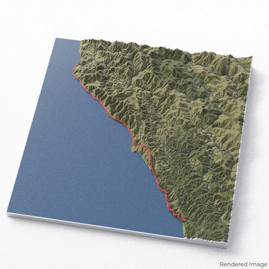 Lost Coast Trail 3D Map