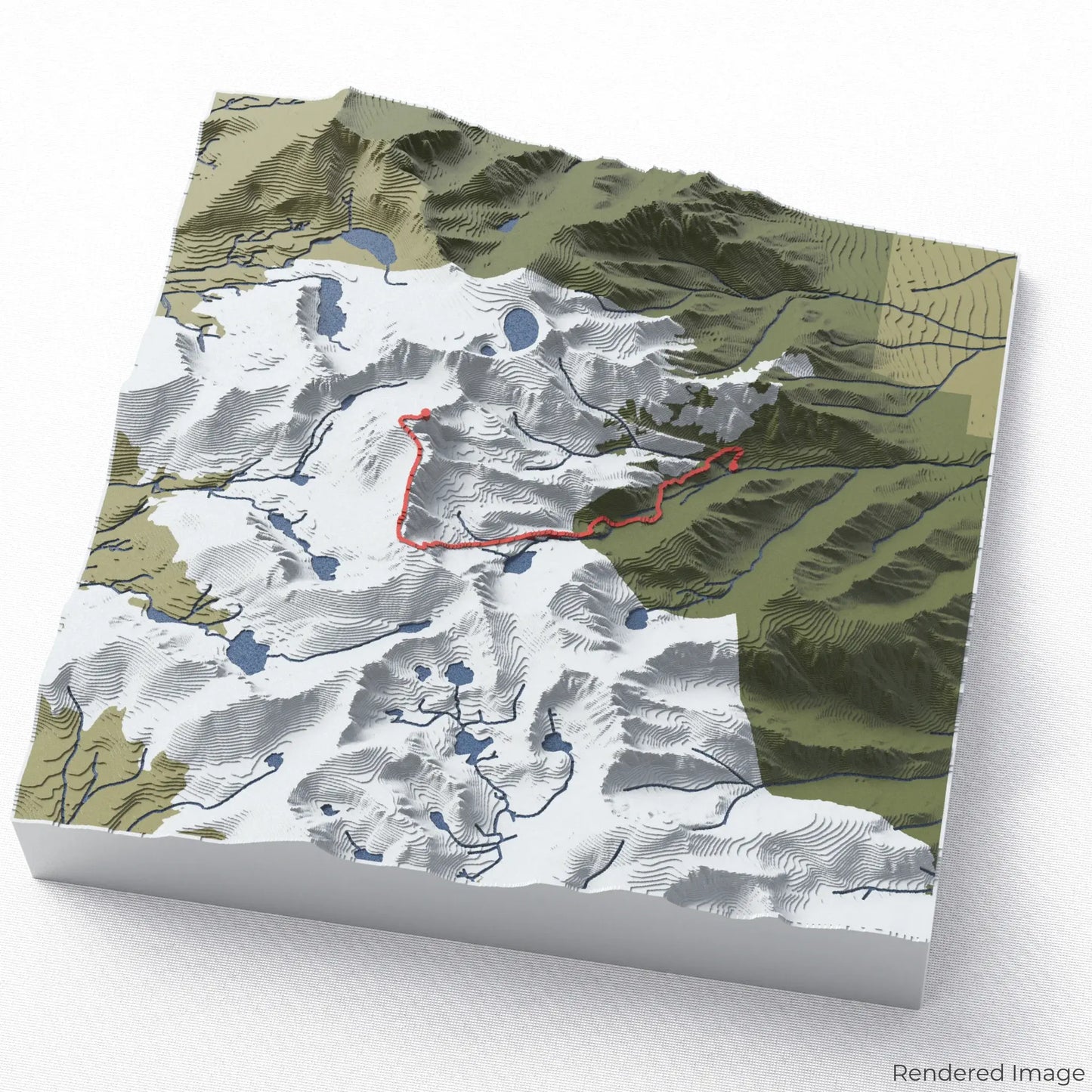 Mount Whitney Trail 3D Map