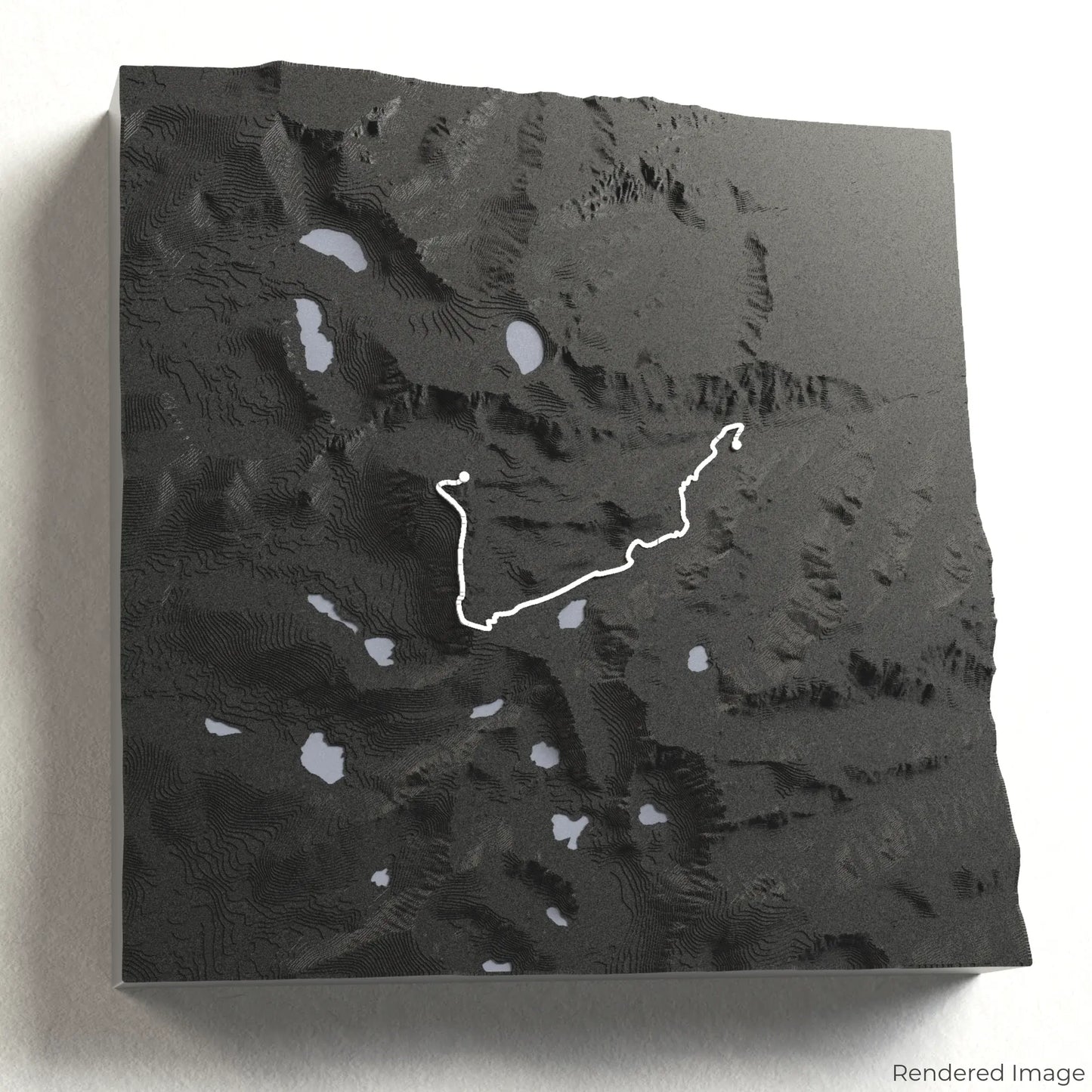 Mount Whitney Trail 3D Map