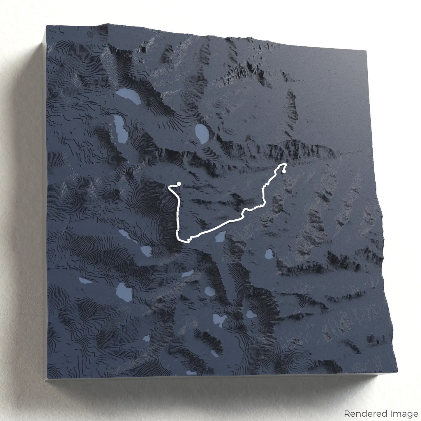 Mount Whitney Trail 3D Map