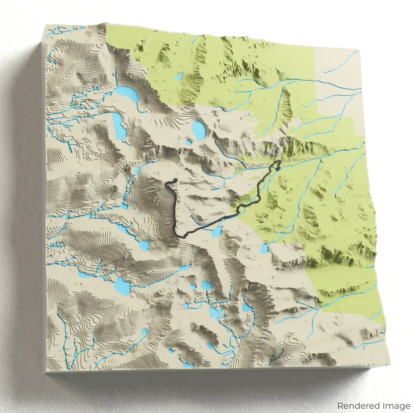 Mount Whitney Trail 3D Map