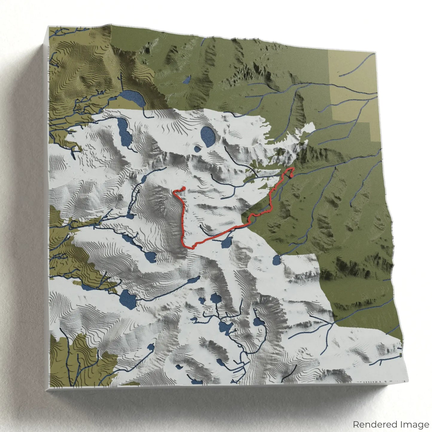 Mount Whitney Trail 3D Map