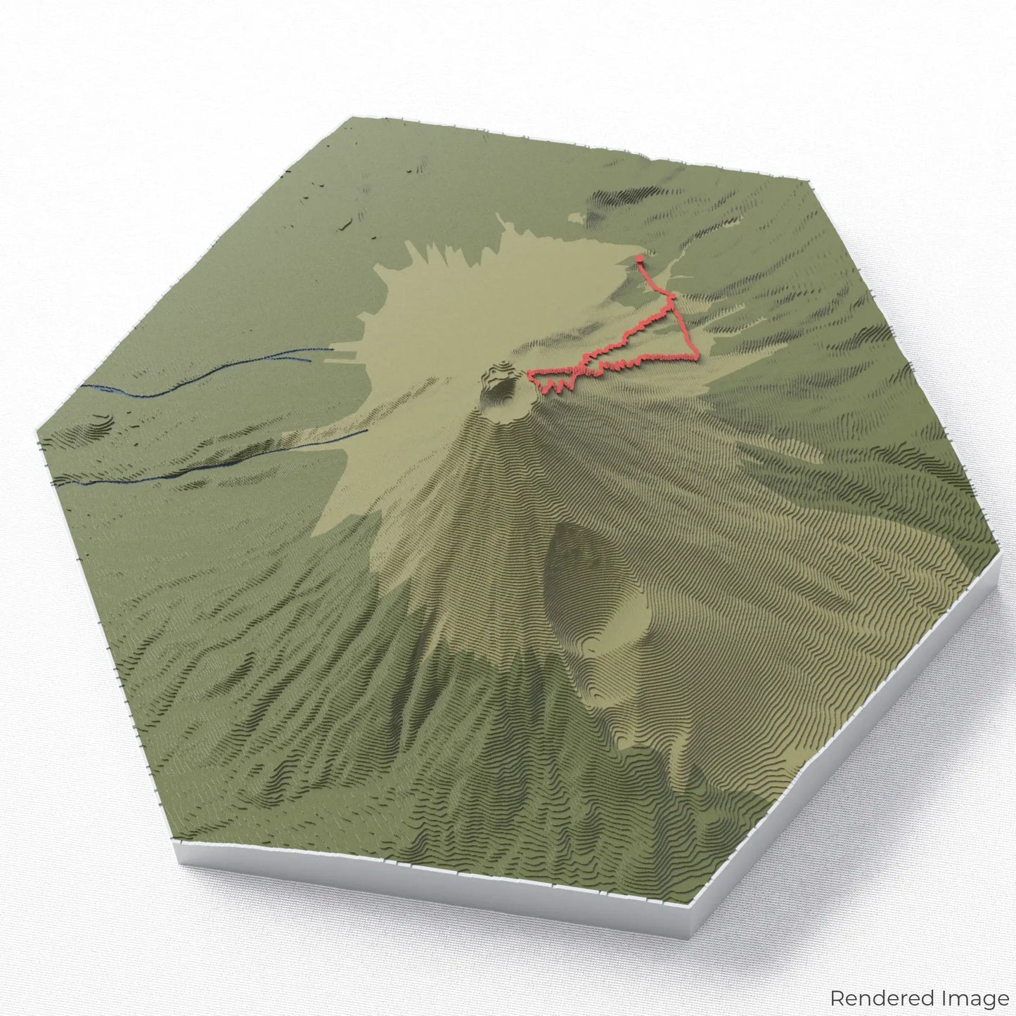 Yoshida Trail - Mount Fuji 3D Map