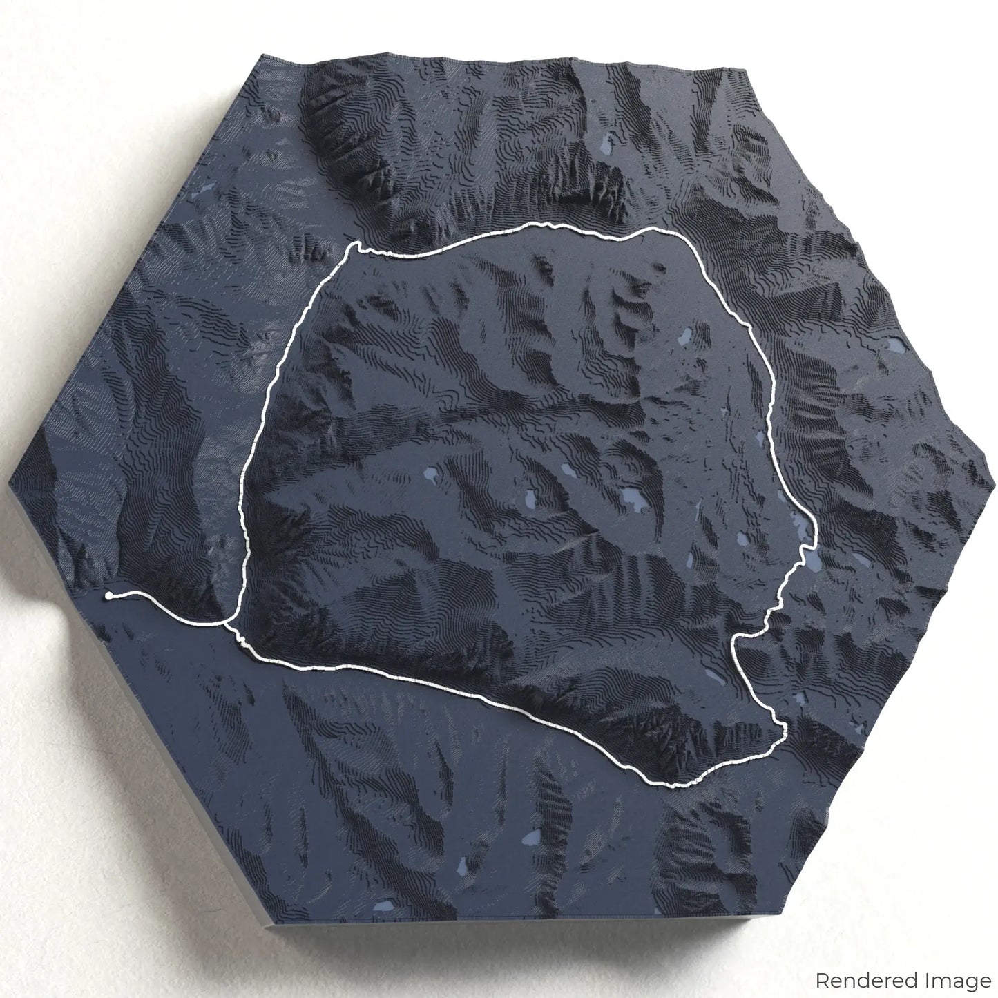 Rae Lakes Loop 3D Map