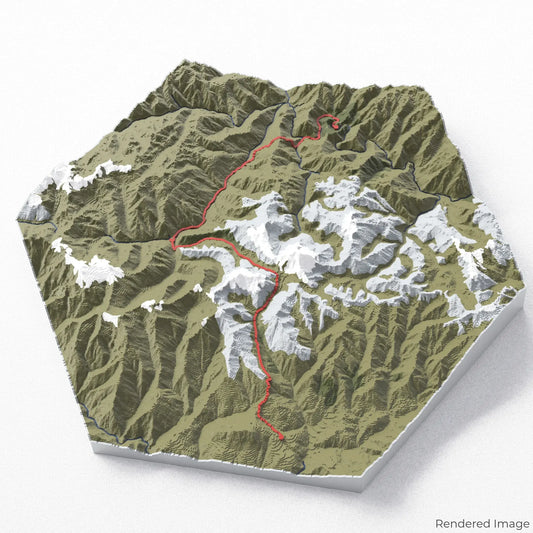 Salkantay Trek 3D Map