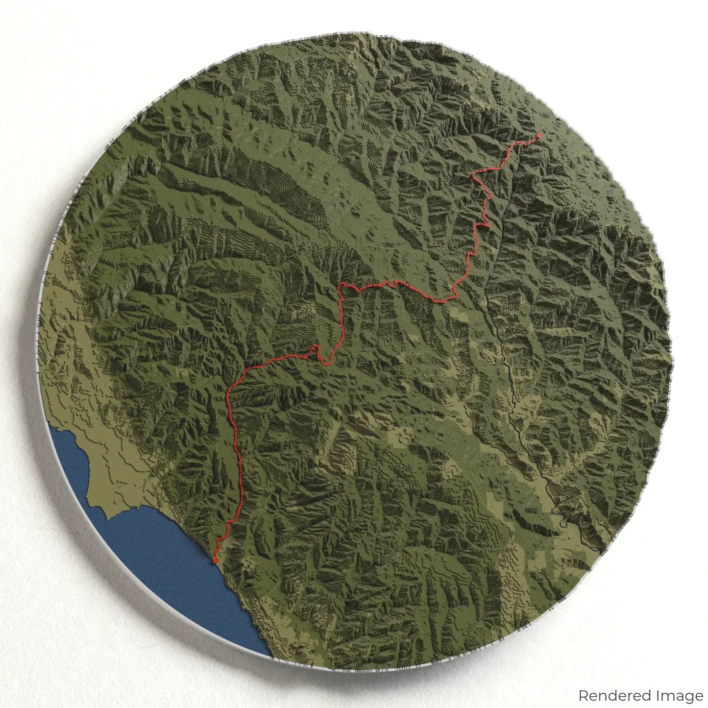 Skyline to the Sea Trail 3D Map