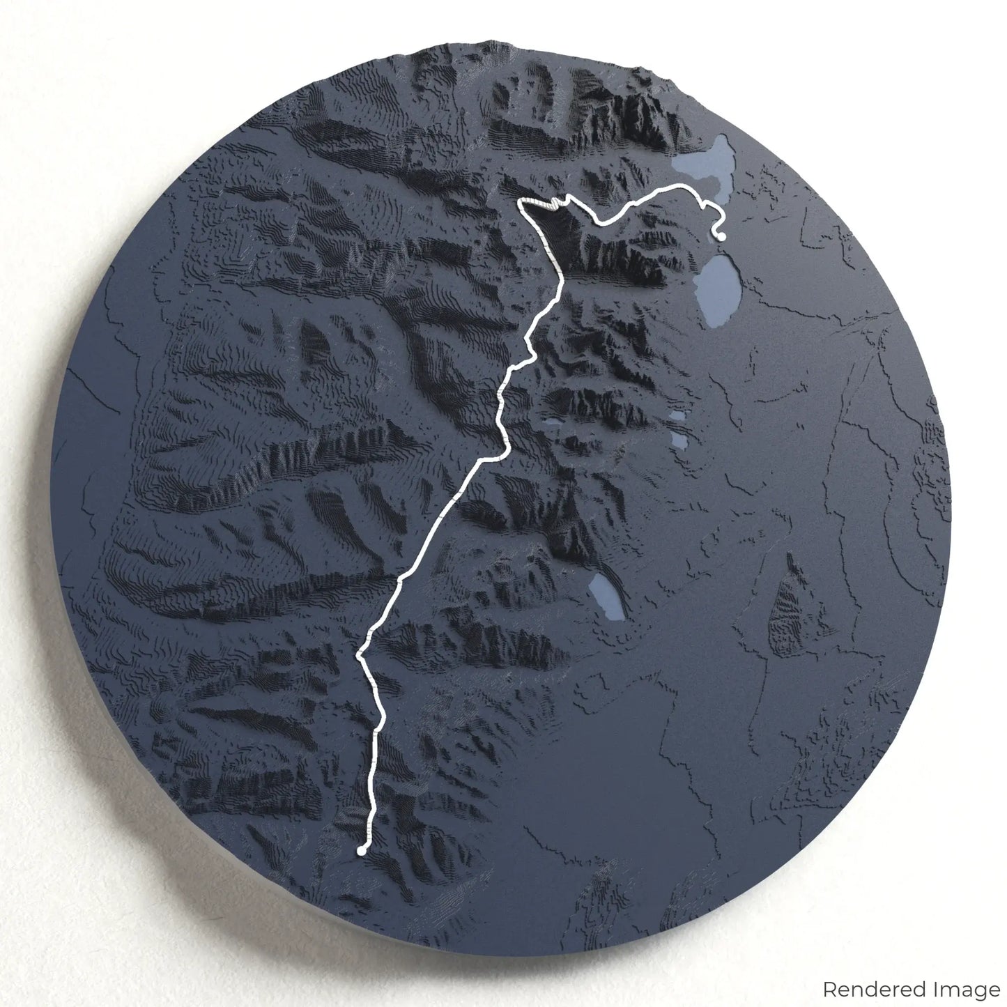 Teton Crest Trail 3D Map
