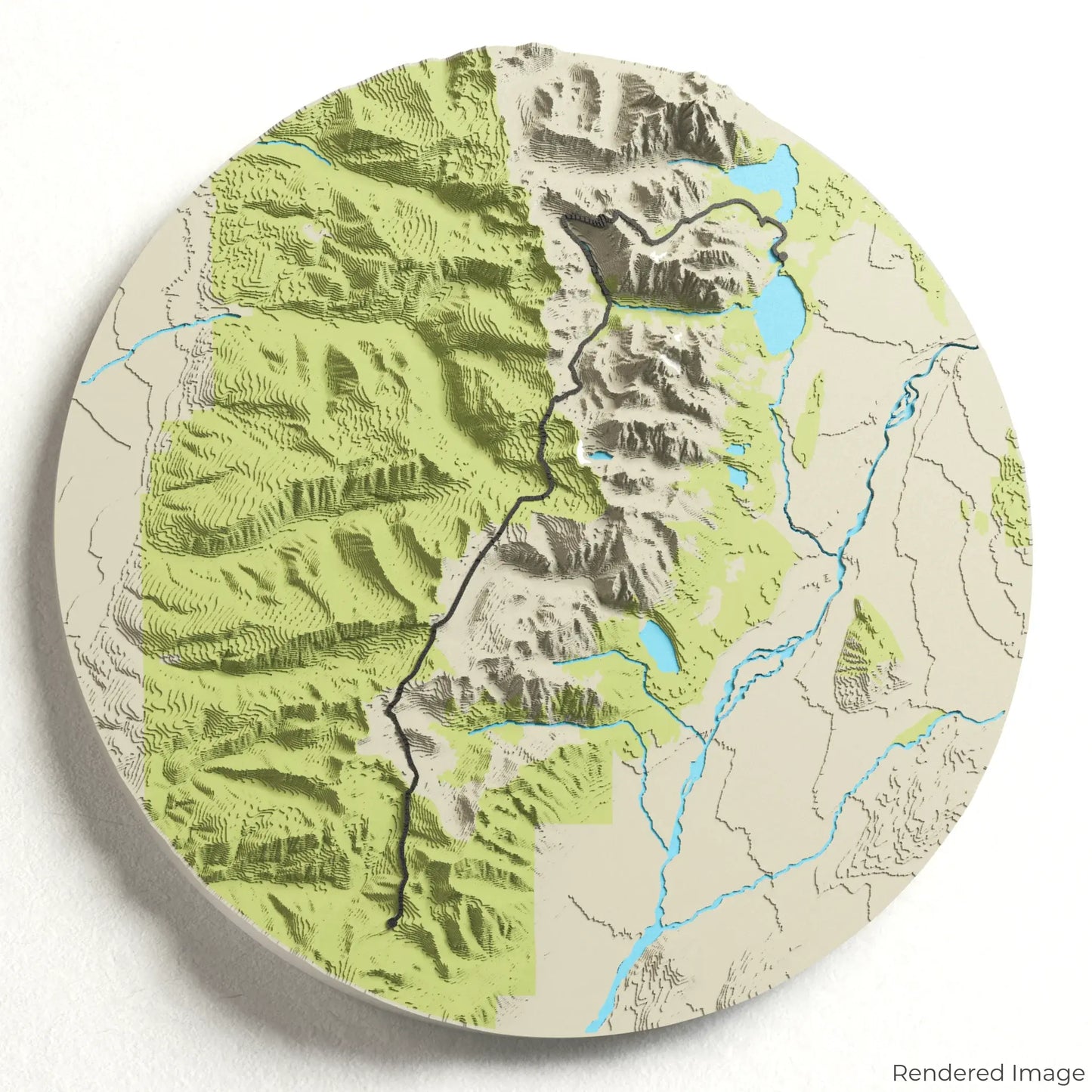 Teton Crest Trail 3D Map