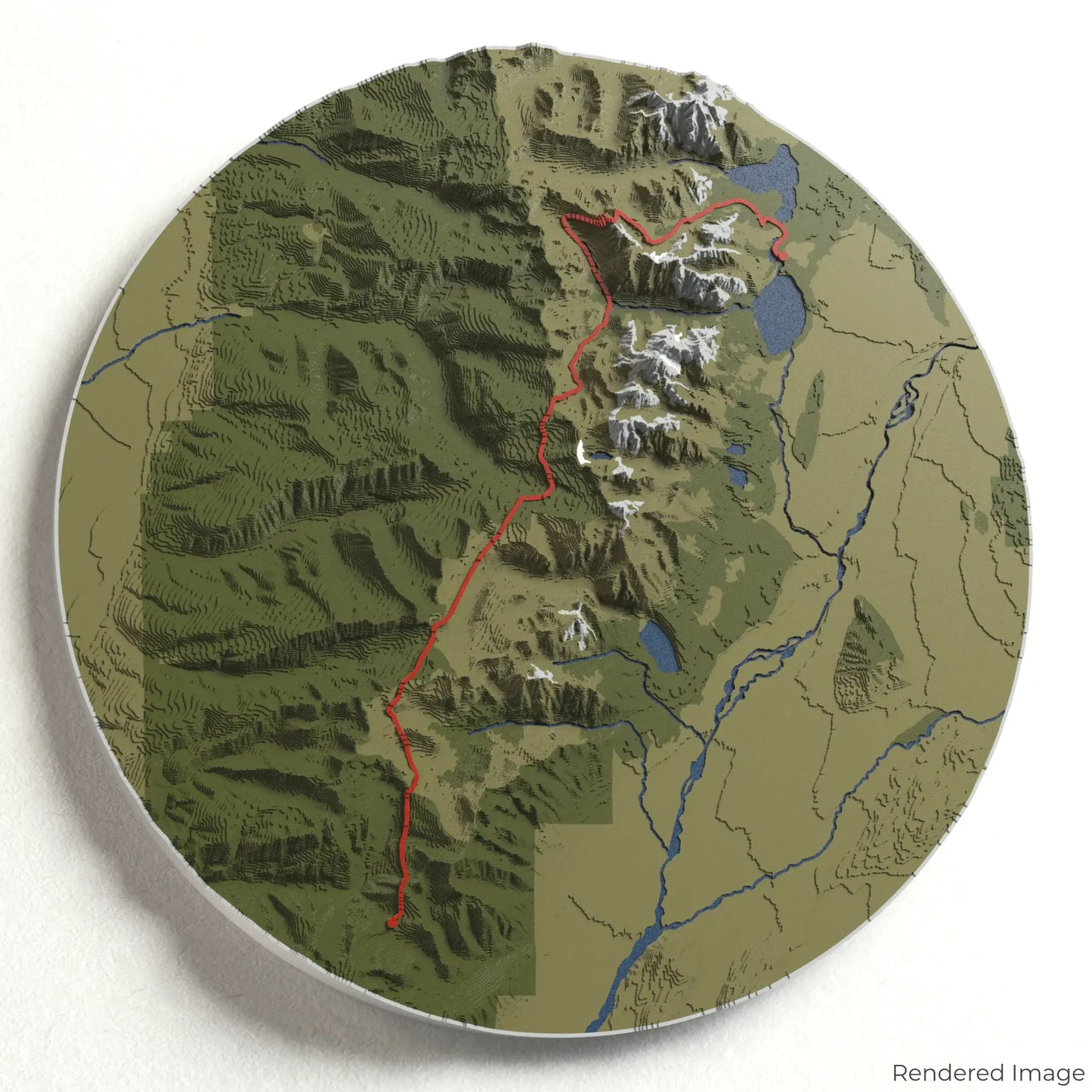 Teton Crest Trail 3D Map