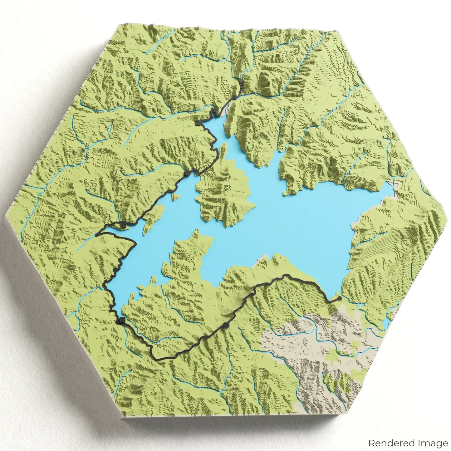 Lake Waikaremoana Track 3D Map
