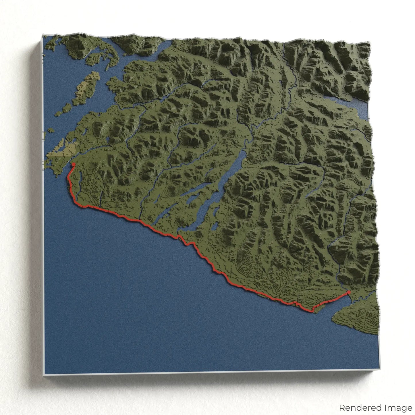 West Coast Trail 3D Map
