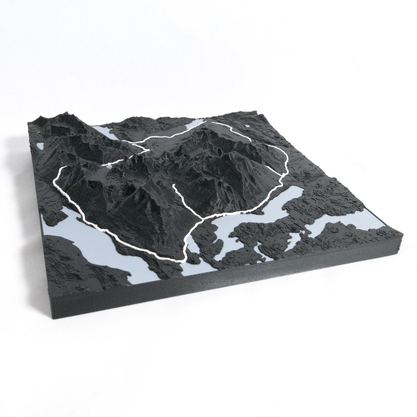 Torres del Paine O Circuit 3D-Karte