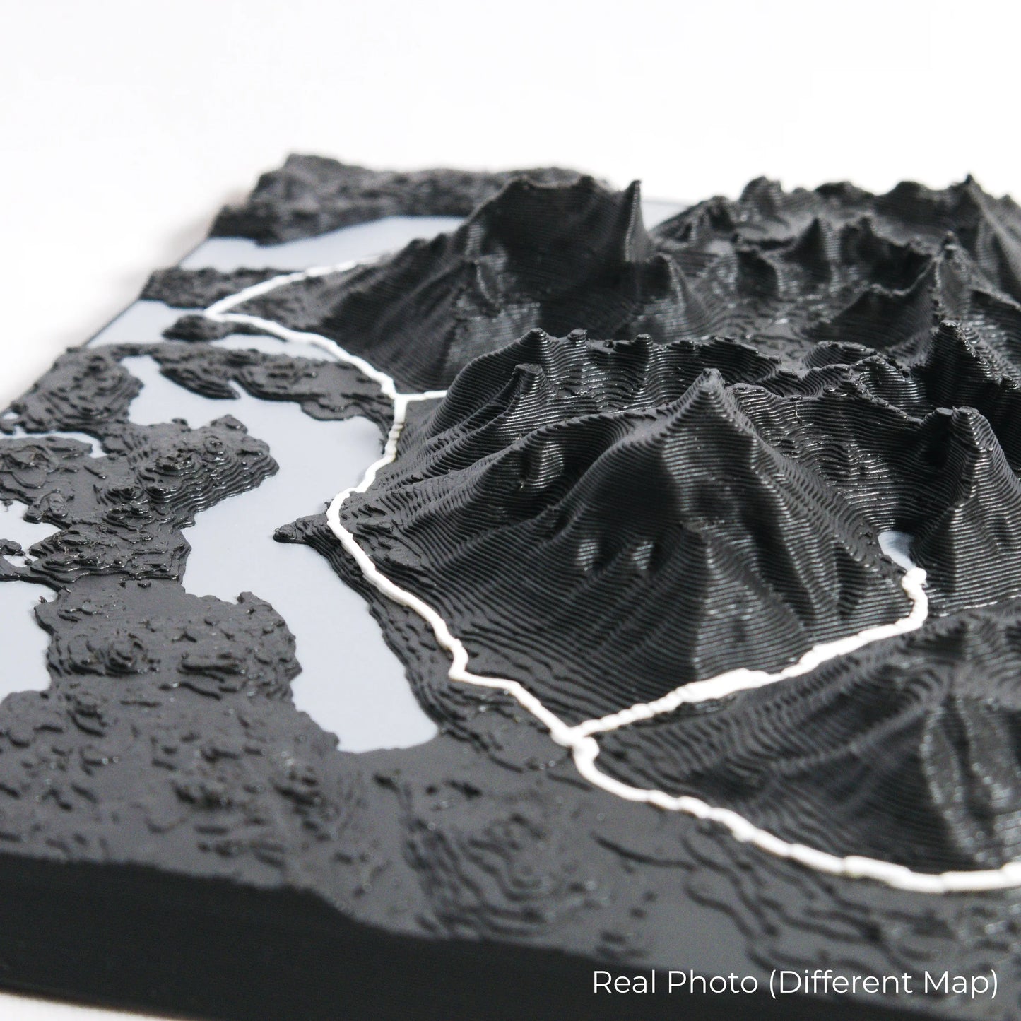 Torres del Paine O Circuit 3D-Karte