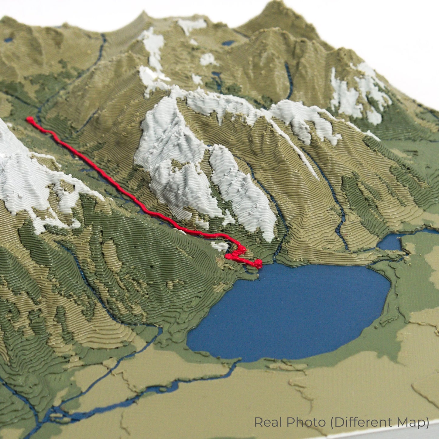 Torres del Paine O Circuit 3D-Karte