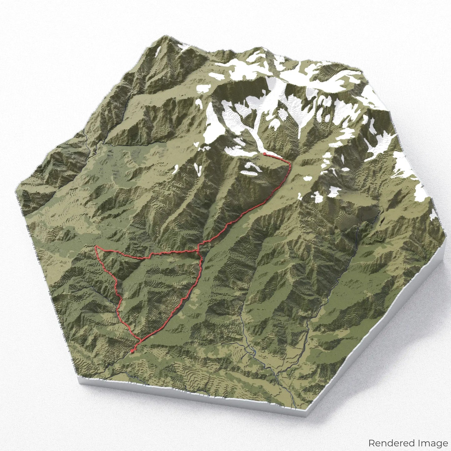 Annapurna Base Camp Trek 3D-Karte