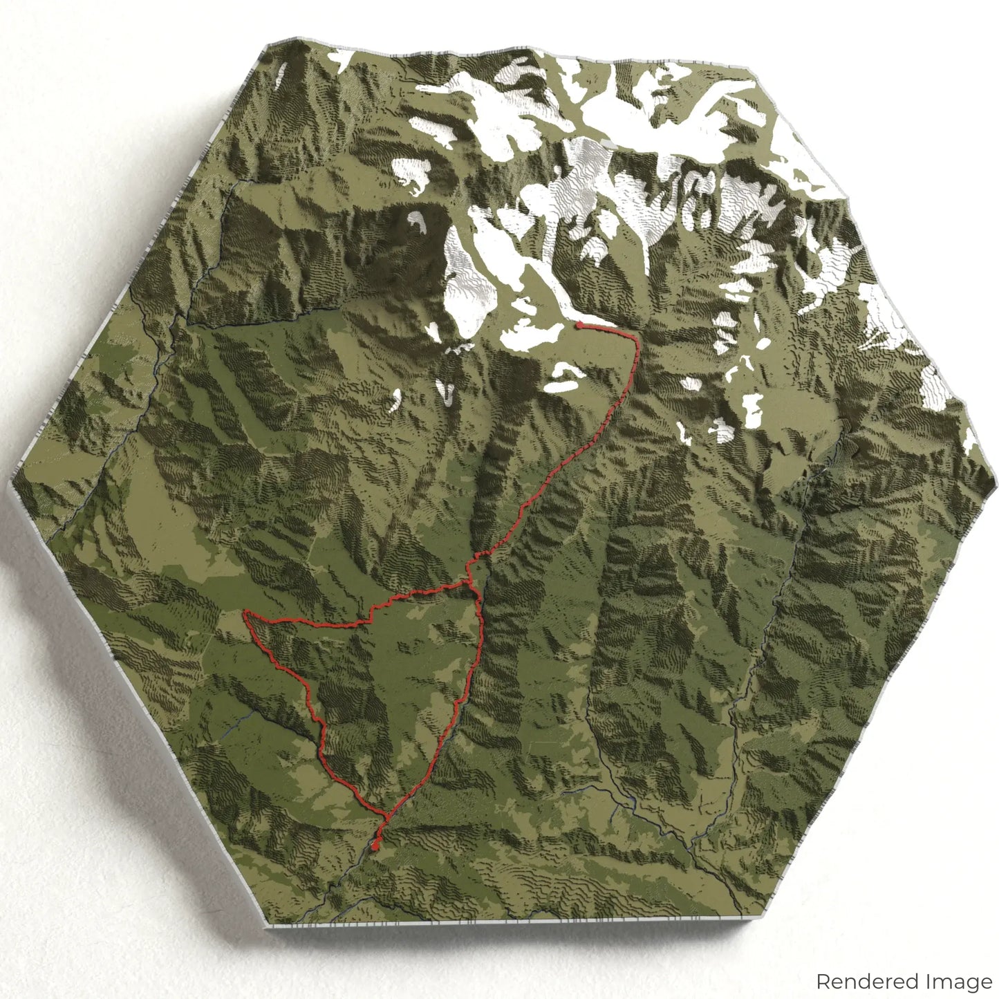 Annapurna Base Camp Trek 3D-Karte