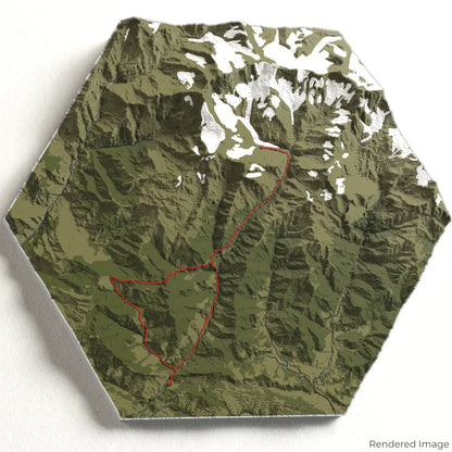Annapurna Base Camp Trek 3D-Karte