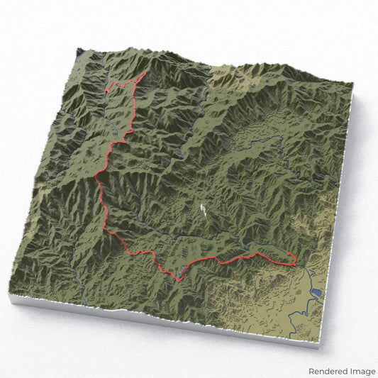 Art Loeb Trail 3D-Karte