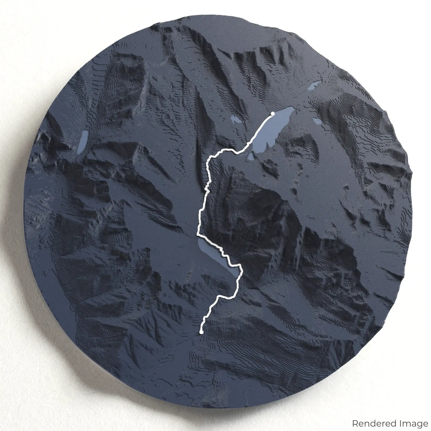 Berg Lake Trail 3D-Karte