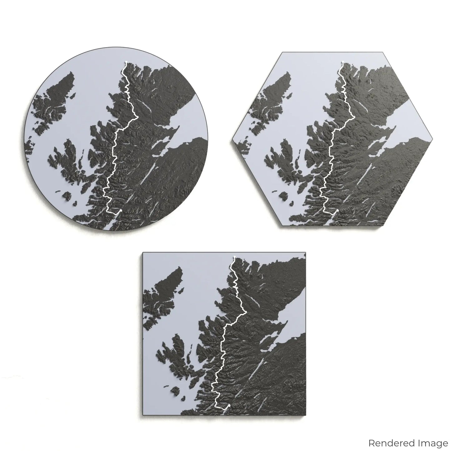 3D-Karte des Cape Wrath Trail