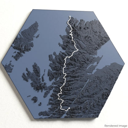 3D-Karte des Cape Wrath Trail