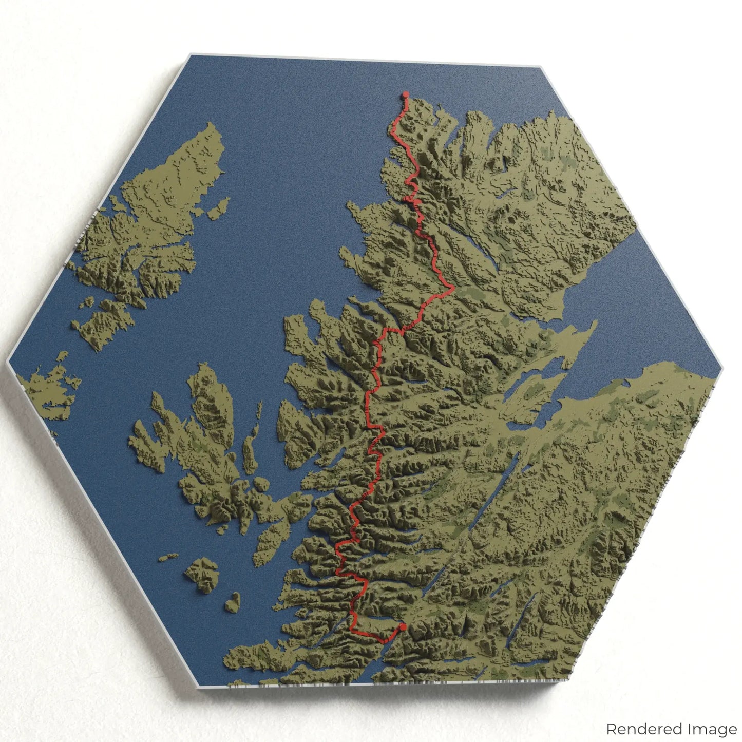 3D-Karte des Cape Wrath Trail
