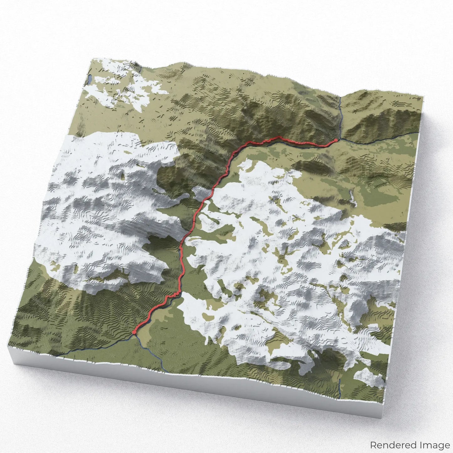 Cares Trail 3D-Karte
