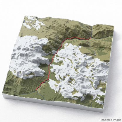 Cares Trail 3D-Karte