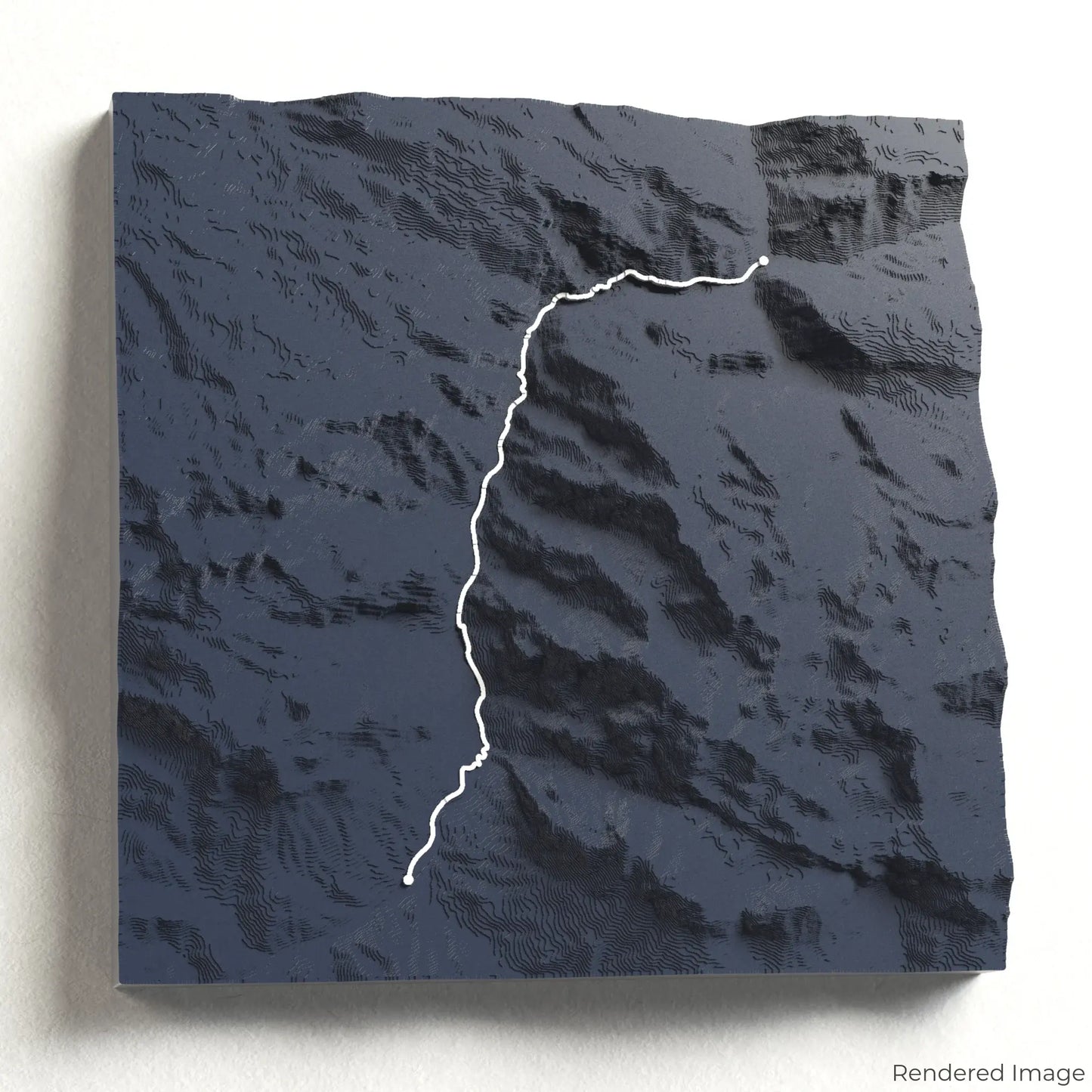 Cares Trail 3D-Karte