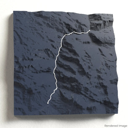 Cares Trail 3D-Karte