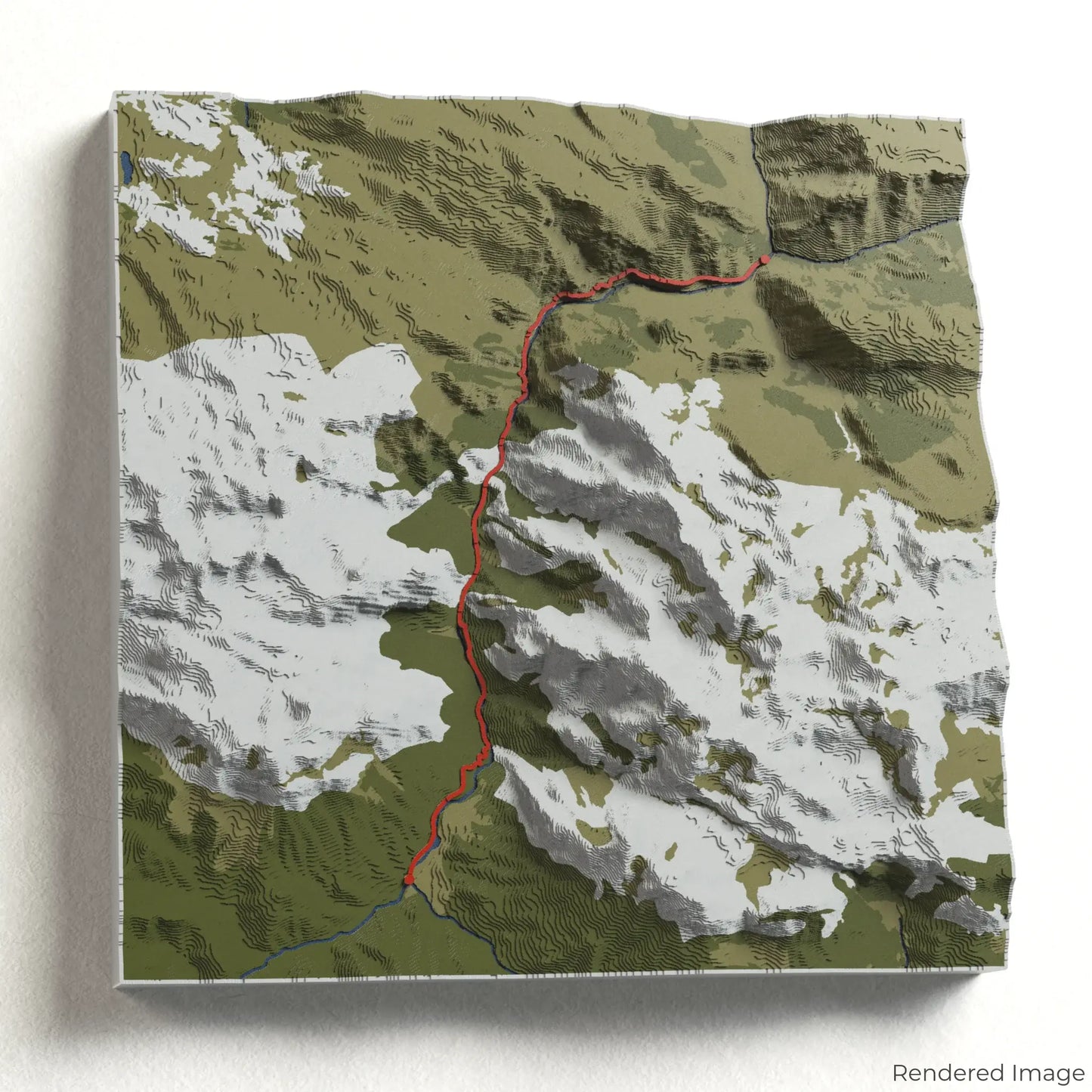 Cares Trail 3D-Karte