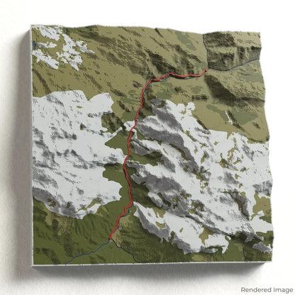 Cares Trail 3D-Karte