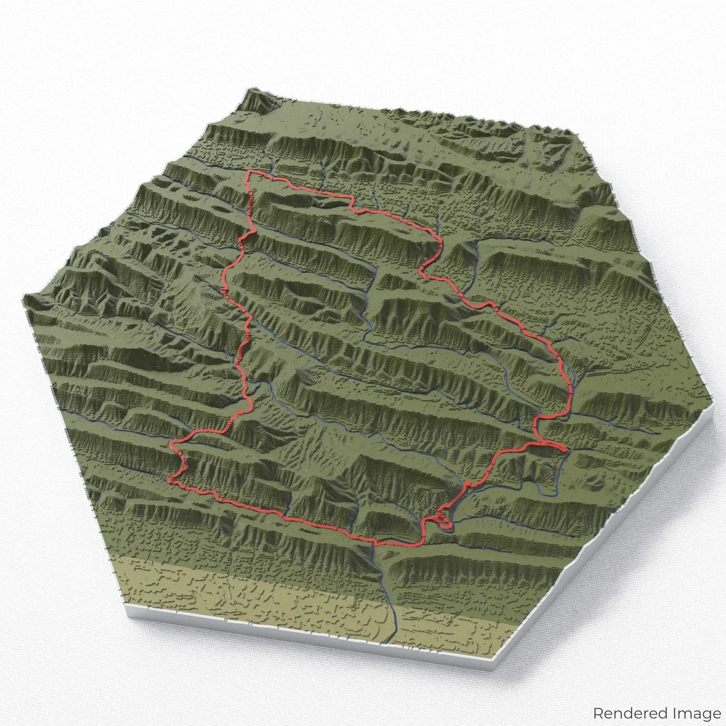 Eagle Rock Loop 3D-Karte