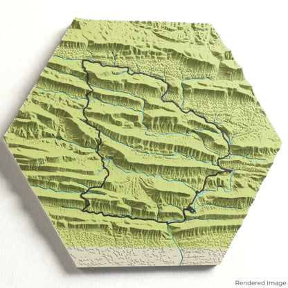 Eagle Rock Loop 3D-Karte