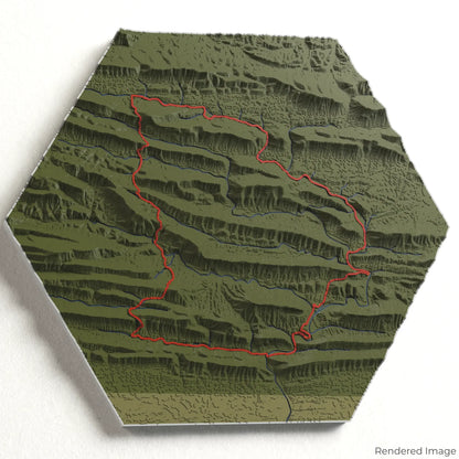 Eagle Rock Loop 3D-Karte