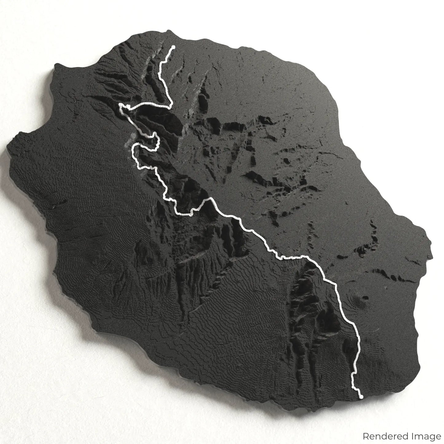 GR R2 - Ile de la Réunion 3D Map