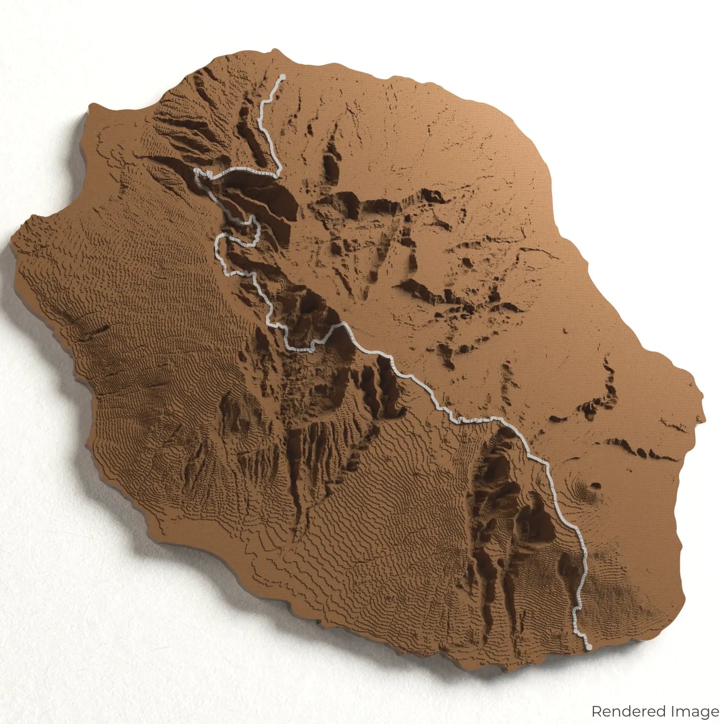 GR R2 - Ile de la Réunion 3D Map