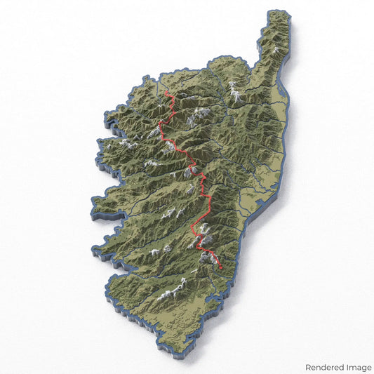 GR20 - Fra li Monti 3D-Karte