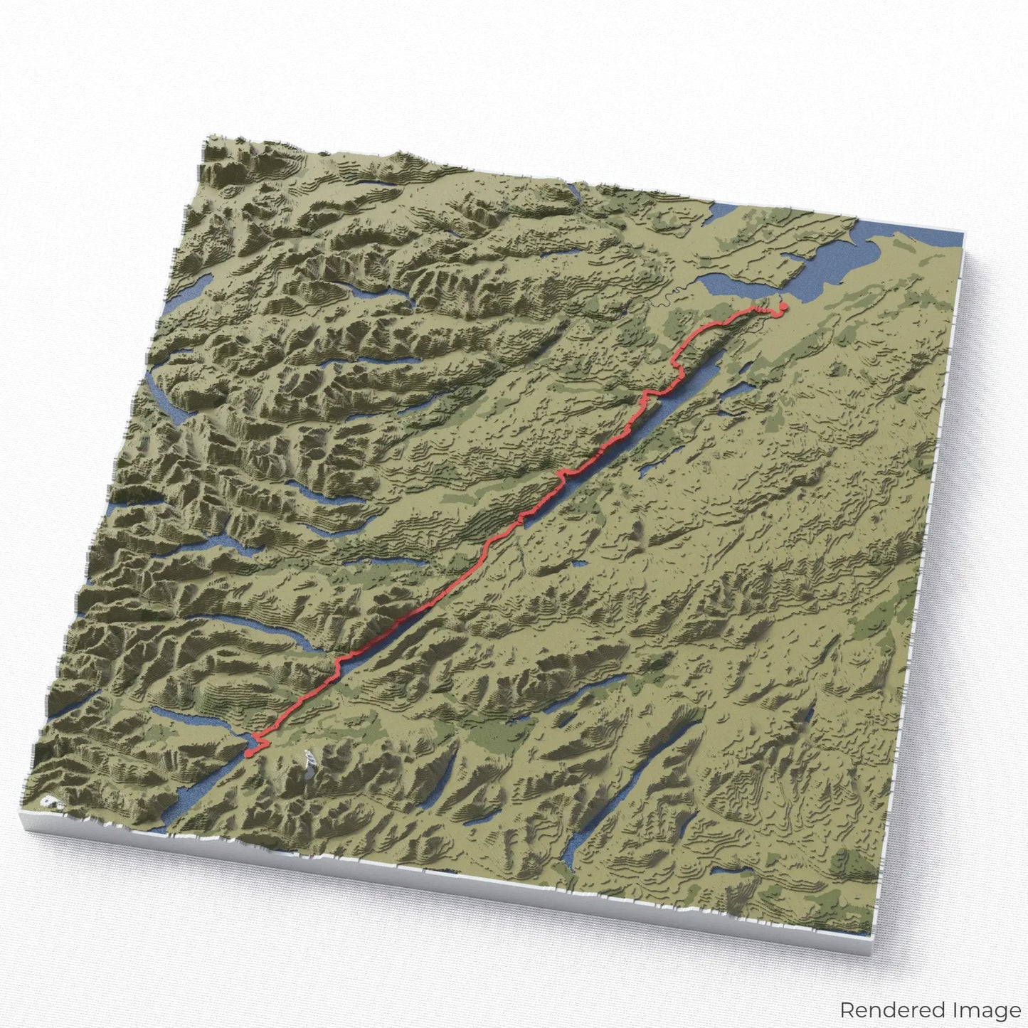 3D-Karte des Great Glen Way